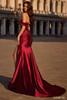 Sherri Hill 57253 Off the Shoulder Satin Dress