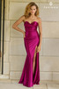 Faviana 11453 Strapless Ruched Satin Dress