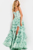 Jovani 48772 Strapless Floral Ruffle Ballgown Dress