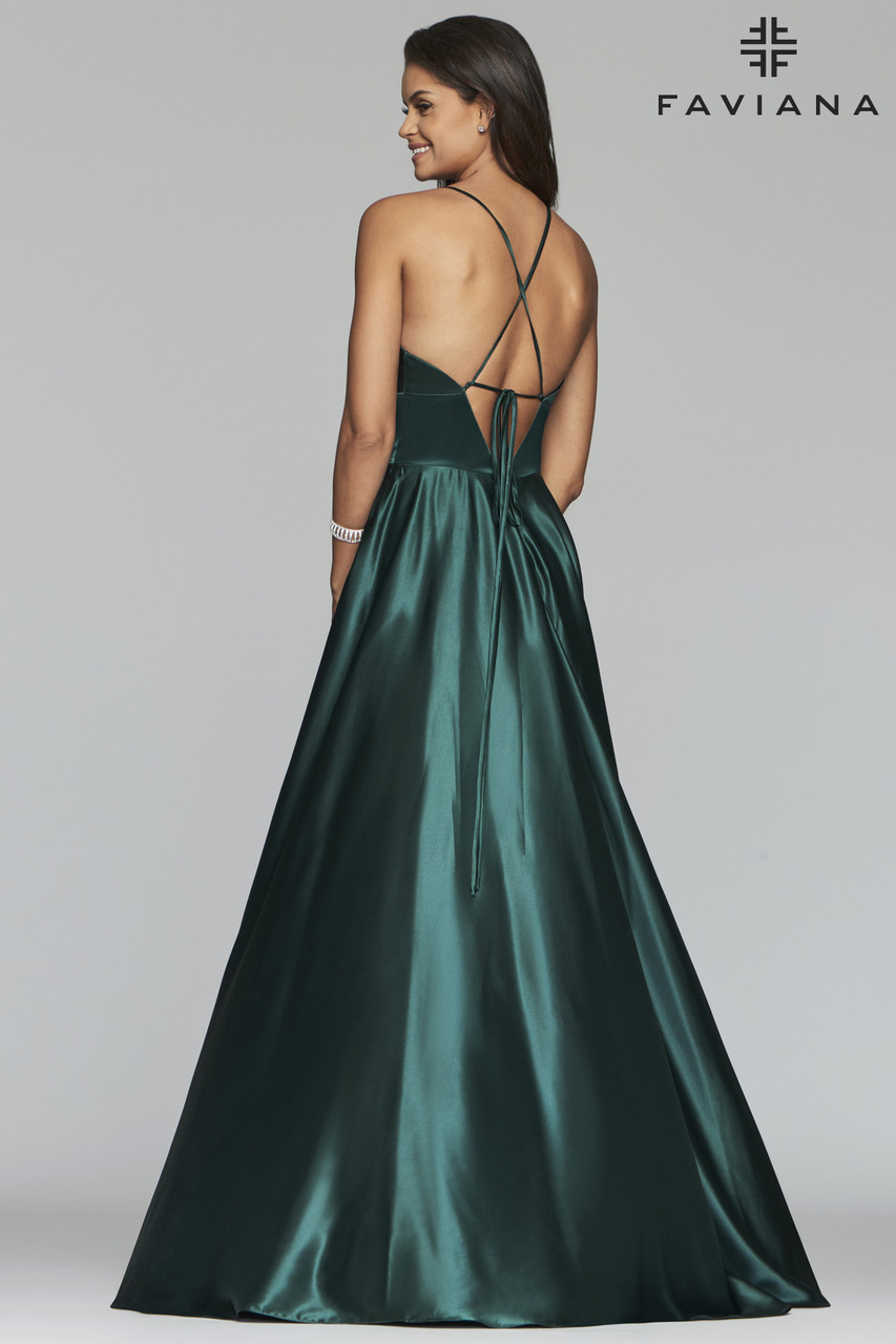 faviana green dress