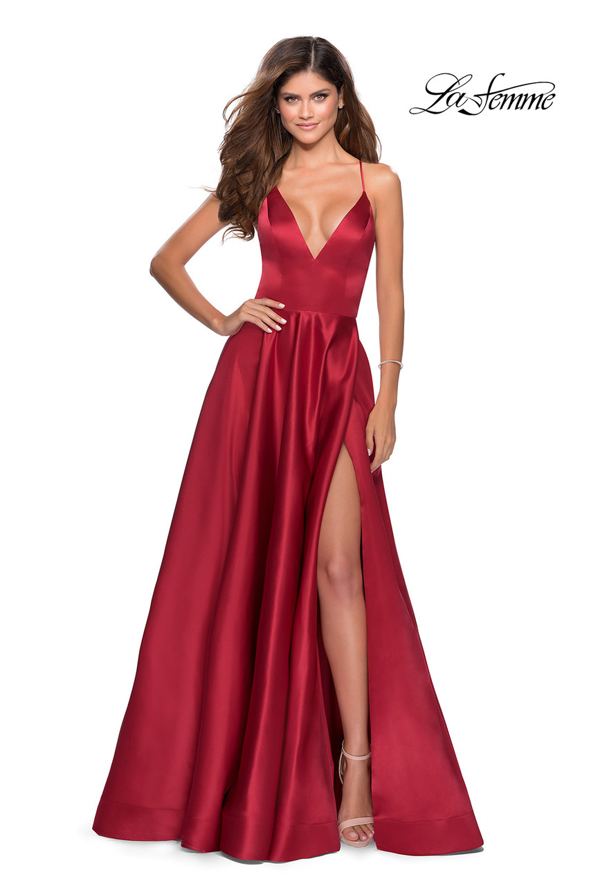 la femme red prom dress La Femme Dress 32941