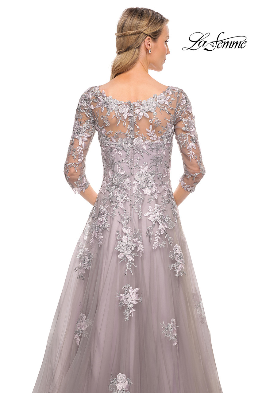 andmary アンドマリー Betty layered dress gray ANDMARY】Betty layered dress