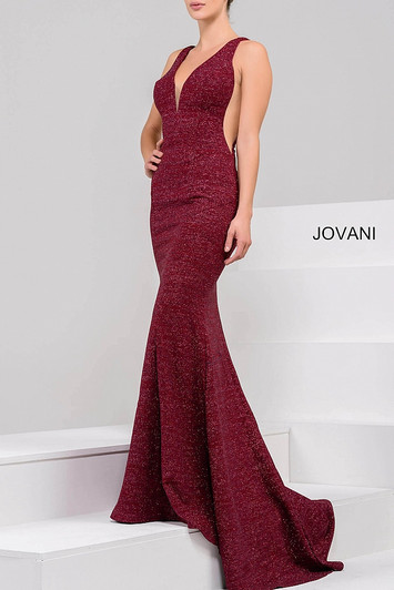 Jovani 45811 Glitter Jersey Dress