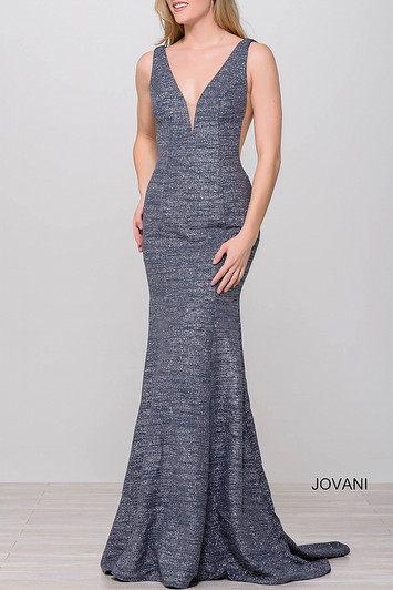 Jovani 45811 Glitter Jersey Dress