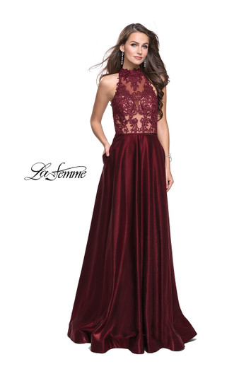 La Femme 25617 A-Line Dress