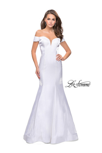 La Femme 25764 Off-the-Shoulder Mermaid Dress