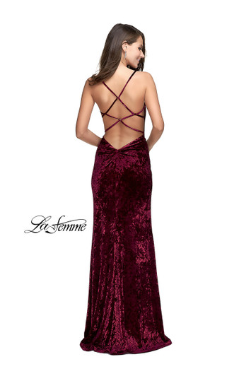 La Femme 25881 Velvet Dress
