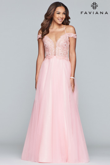 Faviana S10229 Tulle Dress