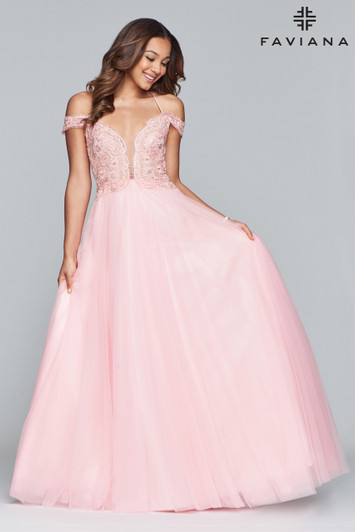 Faviana S10229 Tulle Dress