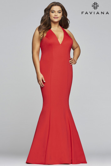 Faviana 9454 Plus Size Mermaid Dress