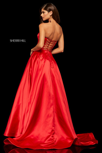 Sherri Hill 52924 Satin Ballgown Dress