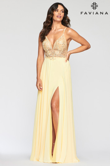 Faviana S10431 Chiffon Dress