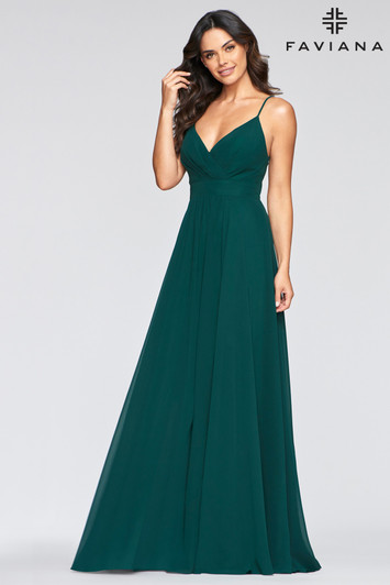 Faviana S10466 Empire Chiffon Dress