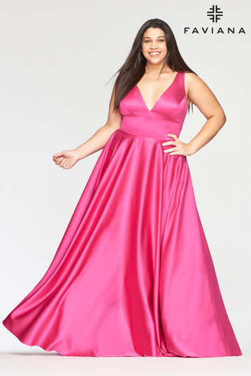 Faviana 9496 Satin Ballgown Dress