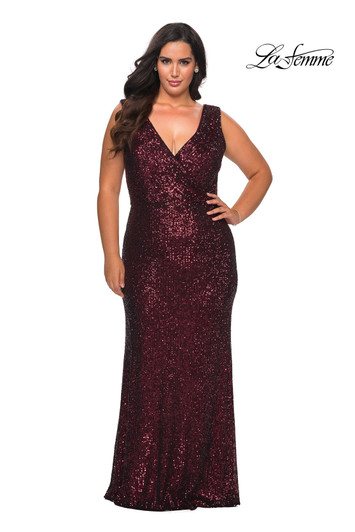 La Femme Curve 28770 Plus Size Prom Dress