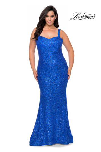 La Femme Curve 28798 Plus Size Prom Dress
