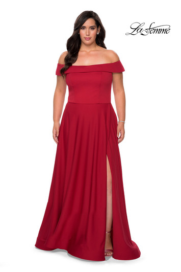 La Femme Curve 29007 Plus Size Dress