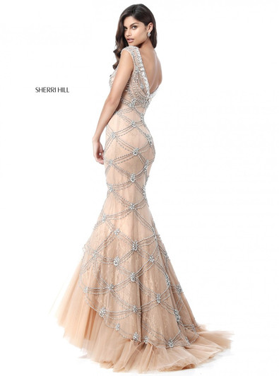 Sherri Hill 51593 Nude Pageant Dress