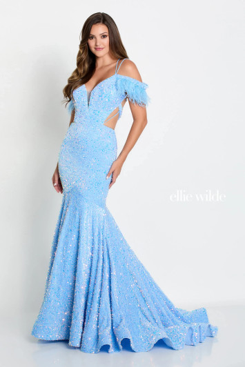 Ellie Wilde EW34017 Sequin Mermaid Dress