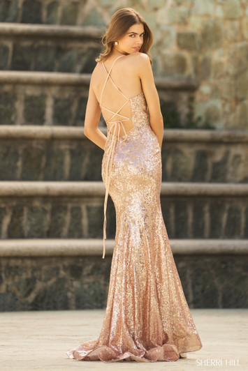 Sherri Hill 55584 Sequin Prom Dress