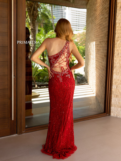 Primavera 4145 One Shoulder Sequin Dress