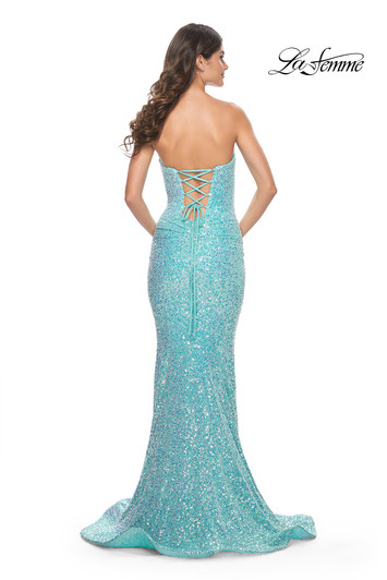 La Femme 32092 Strapless Sequin Mermaid Dress