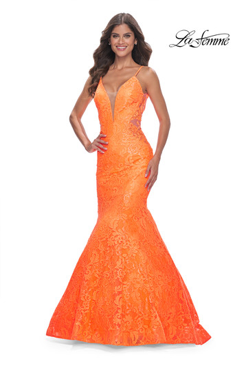 La Femme 32314 Lace Mermaid Dress