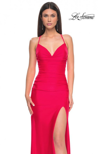 La Femme 31131 Simple Jersey Dress