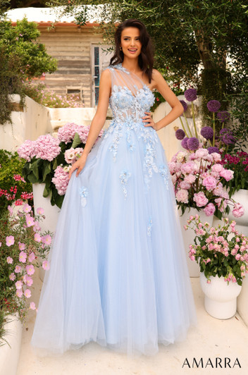 Amarra 88841 Ballgown One Shoulder Dress