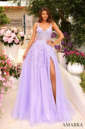 Amarra 88849 Lace Ballgown Dress