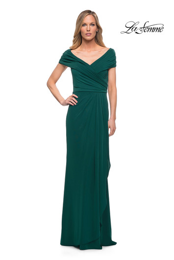 La Femme 26519 Ruched Jersey Mother of the Bride Dress