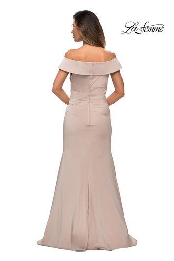 La Femme 28110 Off the Shoulder Mermaid Dress