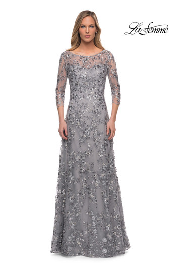 La Femme 29903 Lace A-Line Mother of the Bride Dress