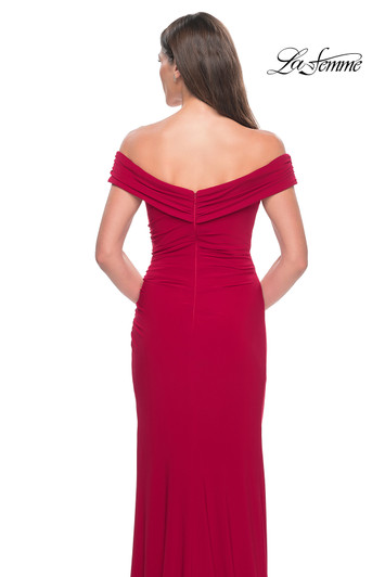 La Femme 31086 Off the Shoulder Mother of the Bride Dress