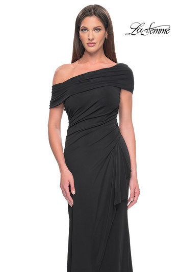 La Femme 31459 Off the Shoulder Mother of Bride Dress