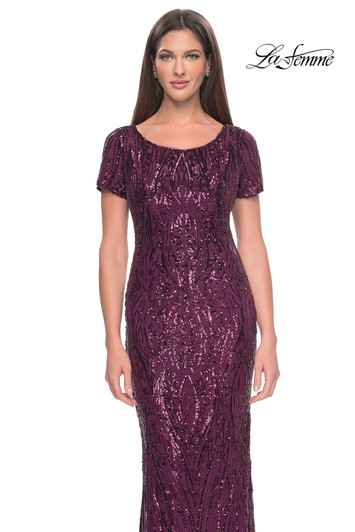 La Femme 31852 Sequin Mother of the Bride Dress