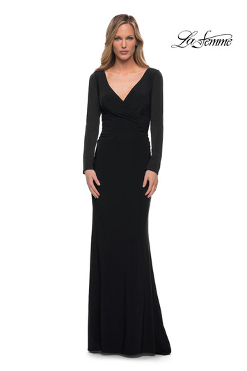 La Femme 29924 Long Sleeve Mother of the Bride Dress