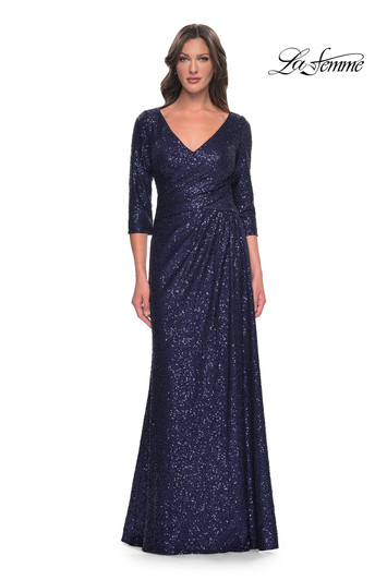 La Femme 30879 Sequin Mother of the Bride Dress