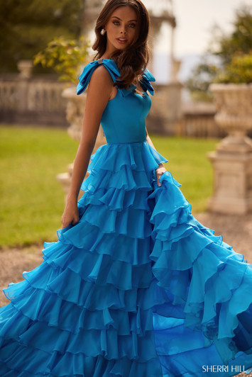Sherri Hill 57215 Ruffle Ballgown Dress