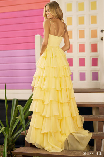 Sherri Hill 56108 Ruffle A-Line Dress