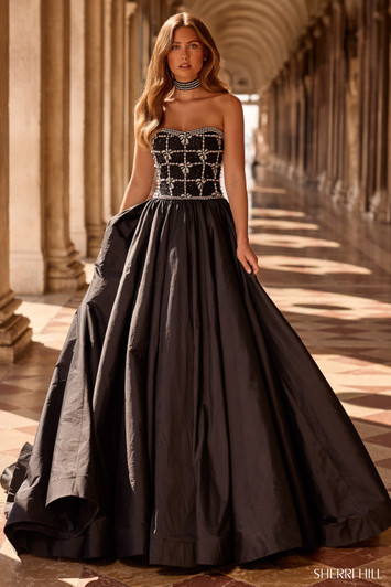 Sherri Hill 57496 Strapless Ballgown Dress
