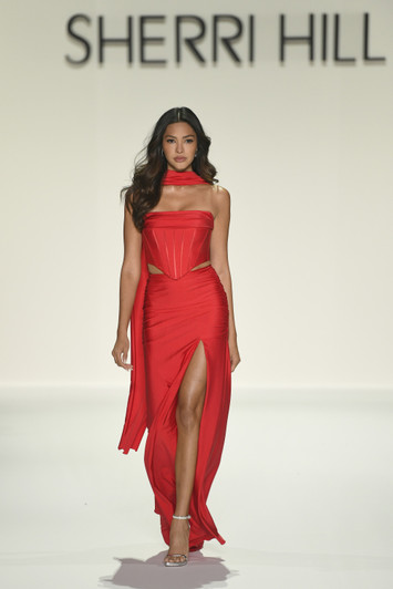 Sherri Hill 57999 Strapless Two Piece Dress