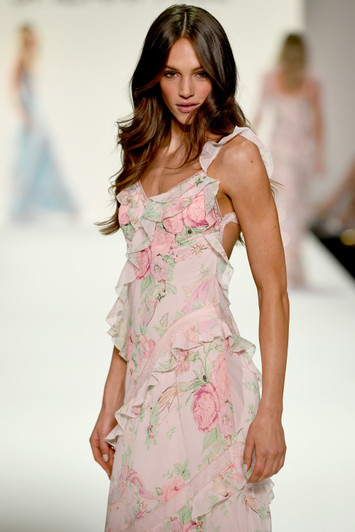 Sherri Hill 57782 Floral Ruffle Dress 