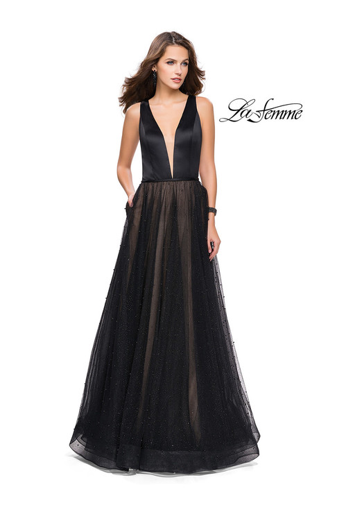 La Femme 25630 A-Line Dress