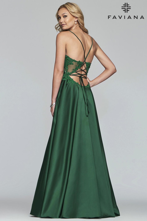 Faviana S10253 Satin Dress