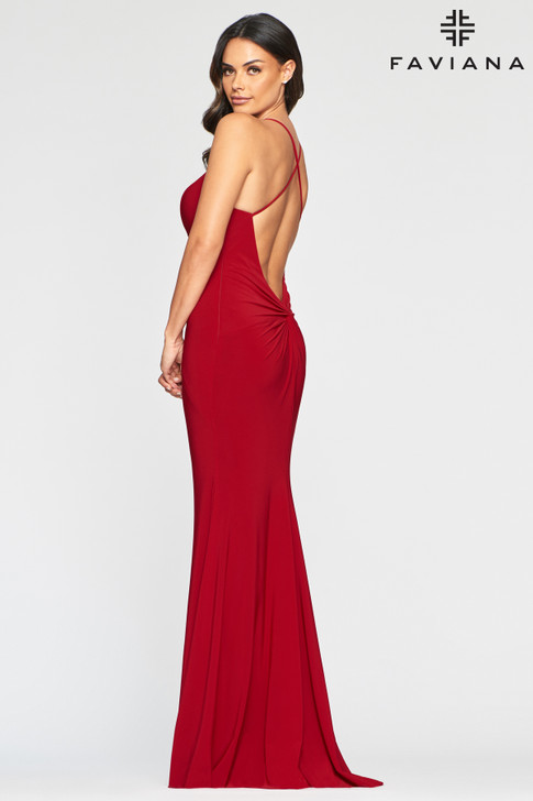 Faviana S10420 Simple Low Back Dress