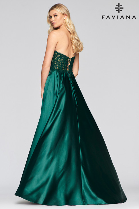 Faviana S10430 Satin Ballgown Dress