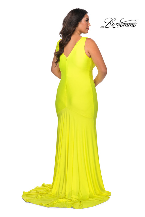La Femme Curve 29016 Jersey Plus Size Dress