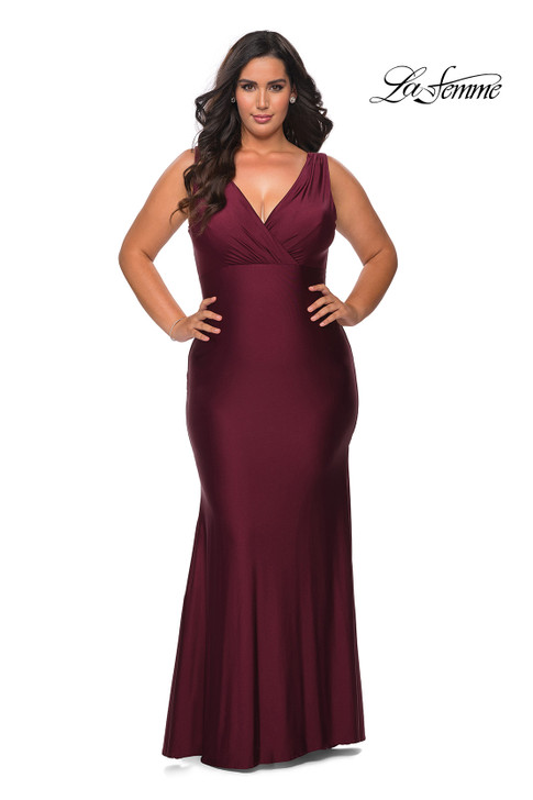 La Femme Curve 29016 Jersey Plus Size Dress