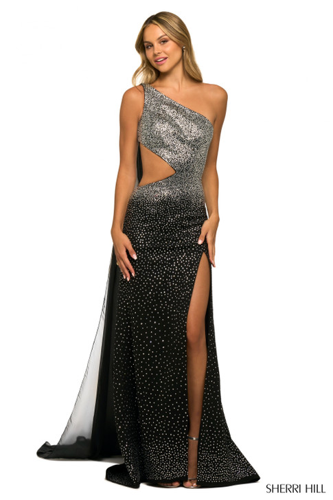 SherriHill 55318 One Shoulder Prom Dress